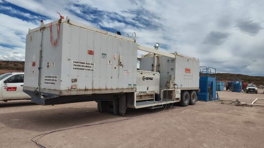Planta de combustible de 4.000 litros instalada en yacimiento